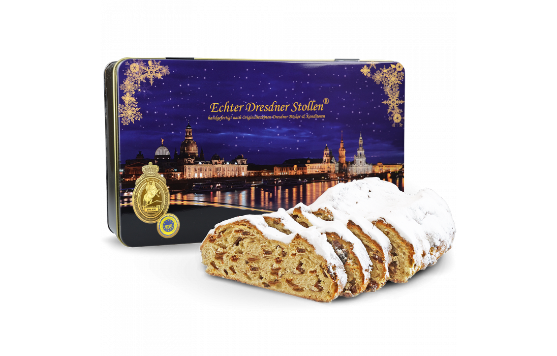 Dresdner Christstollen mit Logo