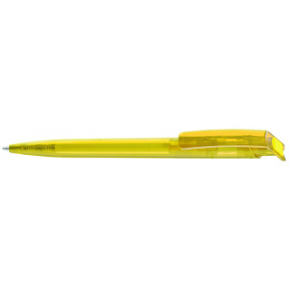 RECYCLED PET PEN transparent Druckkugelschreiber, gelb