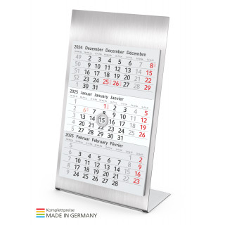 Tisch-Aufstellkalender Desktop 3 Steel Bestseller, 1-Jahre