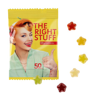 Fruchtgummi 20 g Tüten - Sternchen (w2p)