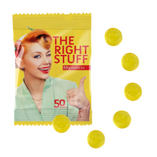 Fruchtgummi 10 g Tüten - Smilegummi (w2p)