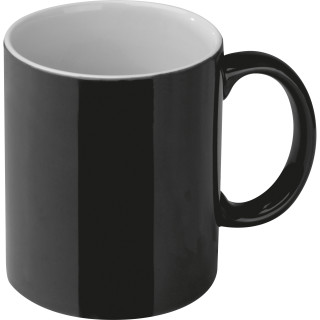 Keramiktasse Lissabon, schwarz