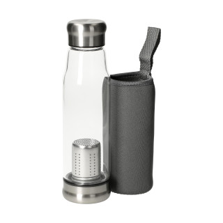 Glasflasche mit Hülle "Flavour" 0,5 l, transparent 1