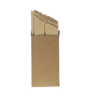 Papierstrohhalm 100er Set "Natur", braun