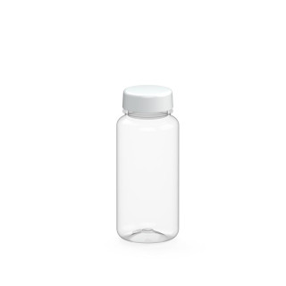Trinkflasche "Refresh", 400 ml, transparent, weiß