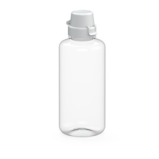Trinkflasche "School", 1,0 l, transparent, weiß