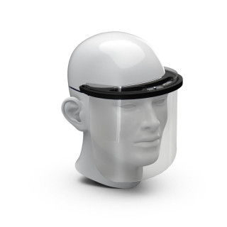 Gesichtsschild "Premium", transparent, schwarz