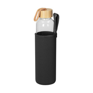 Glasflasche mit Hülle "Bamboo" 0,75 l