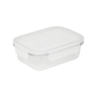 Glasbox "Cerrada" 17x12,6x5,5 cm, transparent, grau
