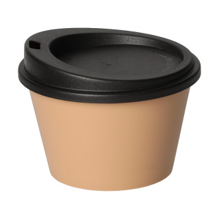 Kaffeebecher "ToGo", 0,1 l, beständiges braun, schwarz