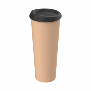 Kaffeebecher "ToGo", 0,5 l, beständiges braun, schwarz