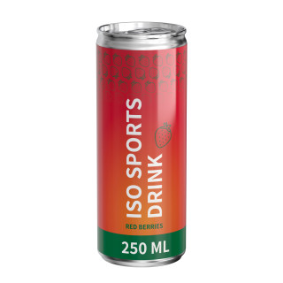 250 ml Iso Sports Drink Red Berries - Body Label