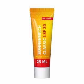 25 ml Tube - Sonnenmilch LSF 30 - FullbodyPrint