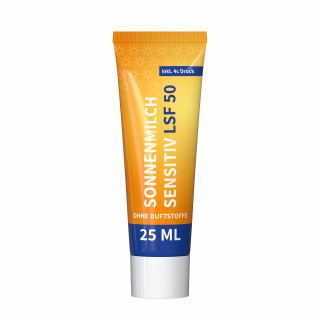 25 ml Tube - Sonnenmilch LSF 50 (sensitiv) - FullbodyPrint