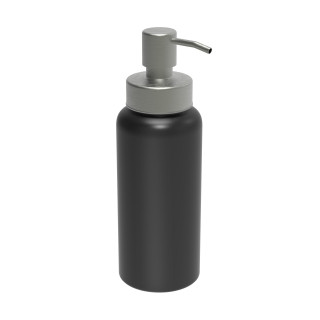 Aluminiumseifenspender "Superior", schwarz, silber