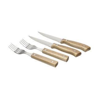 Besteckset "Casano", silber, natur