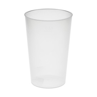 Trinkbecher "Vital", 500 ml, transparent-milchig
