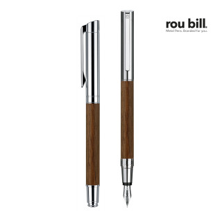 roubill Tizio Füllhalter, silber-braun