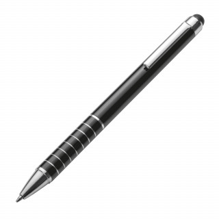 Metall Kugelschreiber mit Touch-Pen Luebo, schwarz