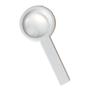 Stiellupe "Handle 3 x", weiß