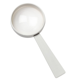 Stiellupe "Handle 4 x", weiß
