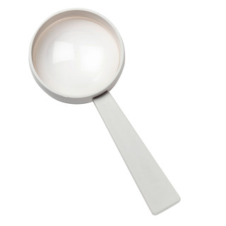 Stiellupe "Handle 4 x", weiß