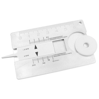Reifenprofilmesser "Card", weiß