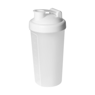 Shaker "Protein", 0,60 l, weiß, transparent
