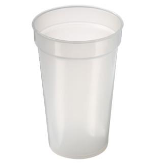 Trinkbecher "Pfand" 0,4 l, transparent-milchig
