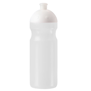 Trinkflasche "Fitness" 0,7 l mit Saugverschluss, weiß