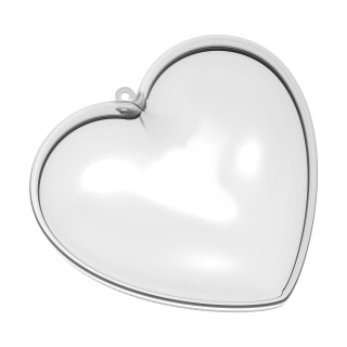 Deko-Dose "Mini-Herz", transparent