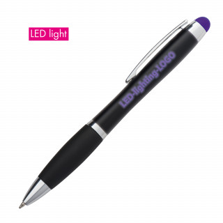 LED Kugelschreiber mit Touch-Pen La Nucia, violett