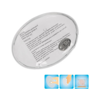 Gel-Wärmekissen "Oval", groß, transparent