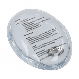 Gel-Wärmekissen "Oval", klein, Folie transluzent, 16P PVC als Werbeartikel, Werbemittel