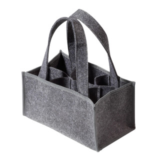 Flaschentasche "Filz", grau
