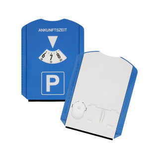Parkscheibe "Display-Cleaner", blau, weiß