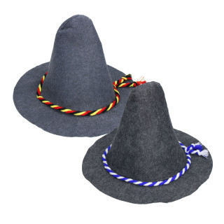 Filzhut "Seppel", grau, deutschland-farben