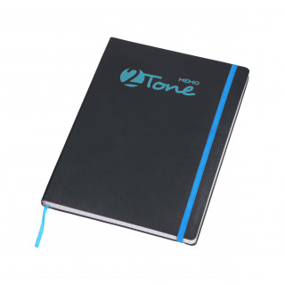 Notizbuch "Memo-2Tone", schwarz, blau