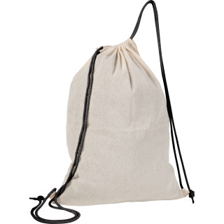 Baumwollsportbeutel Londonderry, schwarz