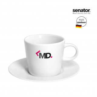 senator® Fancy Espresso Tasse mit Untertasse, weiß