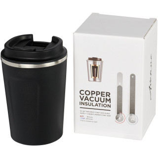 Thor 360 ml auslaufsicherer Kupfer-Vakuum Isolierbecher, schwarz