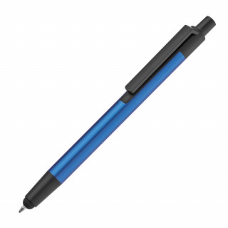 Kugelschreiber aus Metall mit Touchfunktion, blau