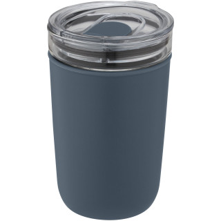 Bello 420 ml Glasbecher mit Außenwand aus recyceltem Kunststoff, eisblau