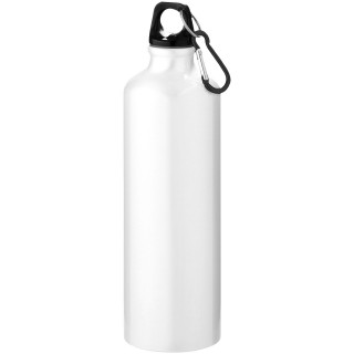 Oregon 770 ml RCS-zertifizierte Trinkflasche aus recyceltem Aluminium mit Karabinerhaken, weiss