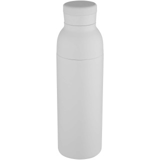 Illuminate 650 ml RCS doppelwandige Isolierflasche aus recyceltem Edelstahl, weiß