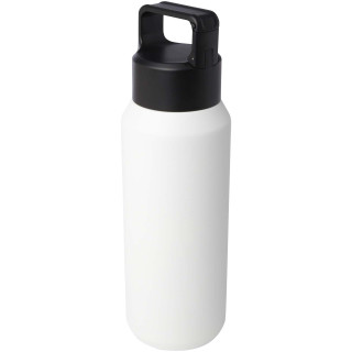 Astra 600 ml RCS-zertifizierte Kupfer-Vakuum Isolierflasche aus recyceltem Edelstahl (Kohlensäure geeignet), weiß