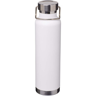 Thor 650 ml RCS-zertifizierte Kupfer-Vakuum Isolierflasche aus recyceltem Edelstahl , weiß