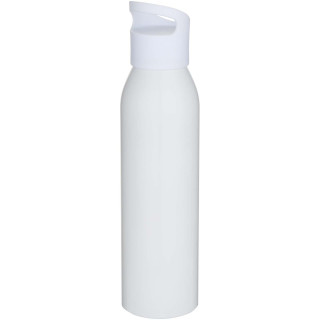 Sky 650 ml RCS-zertifizierte, einwandige Trinkflasche aus recyceltem Edelstahl, weiß