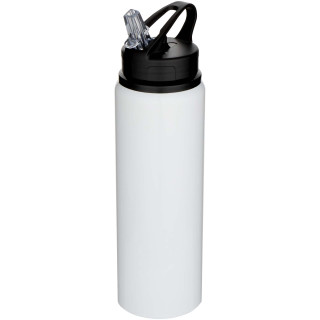 Fitz 800 ml RCS-zertifizierte, einwandige Trinkflasche aus recyceltem Edelstahl, weiß