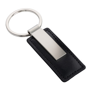 Schlüsselanhänger RE98-PERRIS RECTANGULAR, silberglänzend
